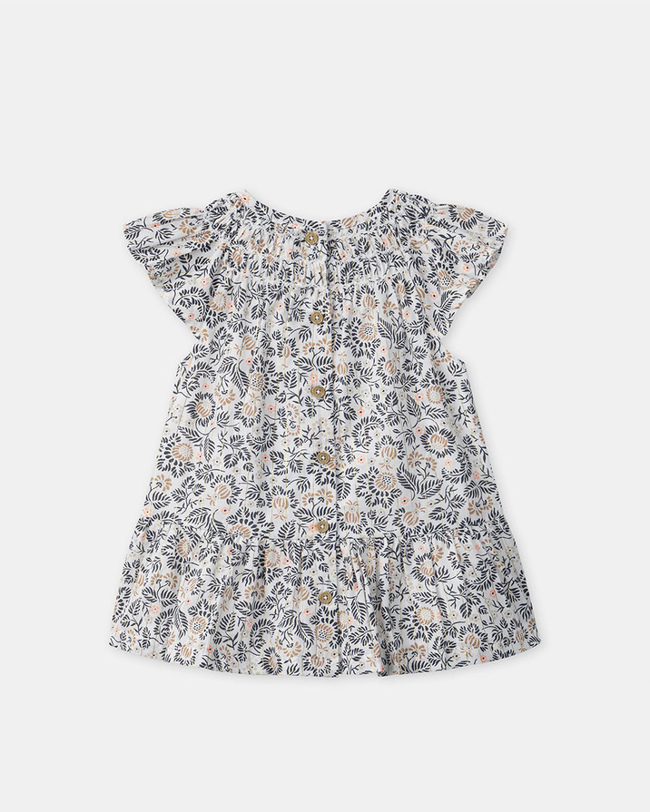 Robe et bloomer imprimé fleuri Coloris gris Sergent Major