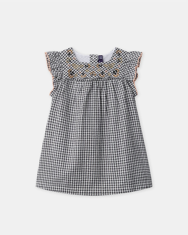 Robe et bloomer vichy Coloris gris foncé Sergent Major