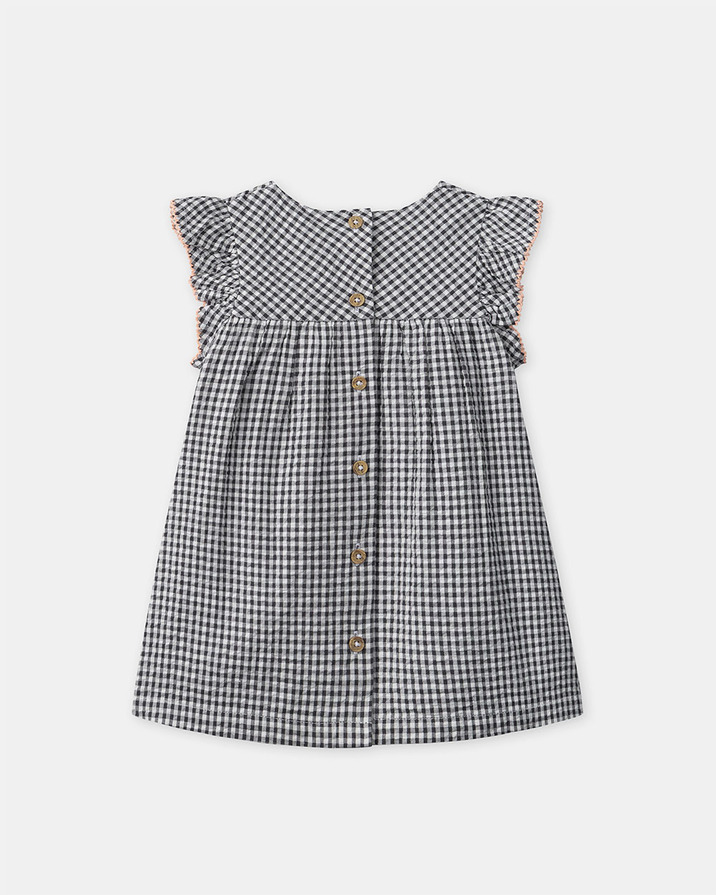 Robe et bloomer vichy Coloris gris foncé Sergent Major