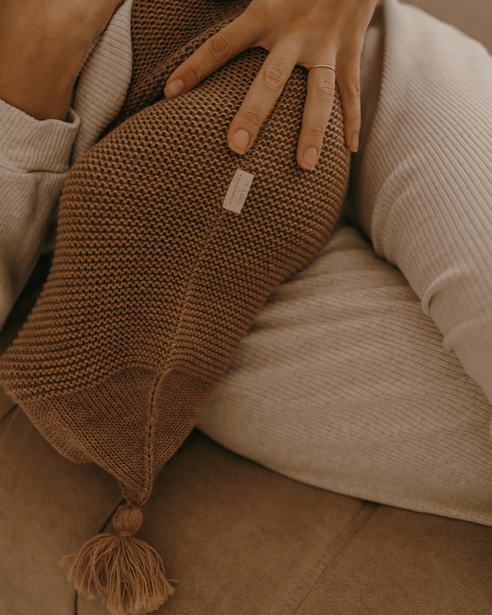 Cocon d'emmaillotage Coloris Noisette  Ilado