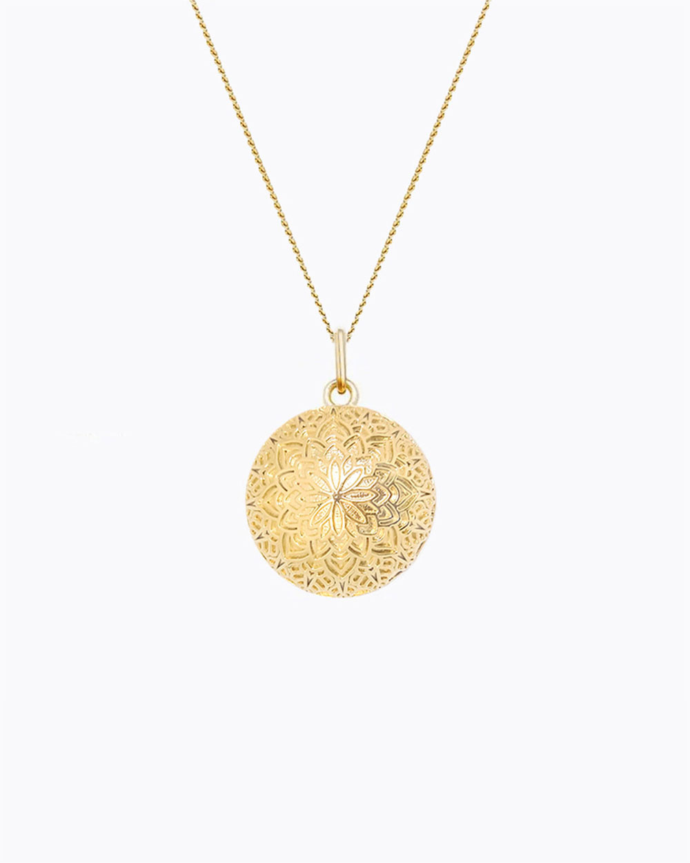 Bola de grossesse Dentelle Coloris Or Jaune sur chaine Ilado