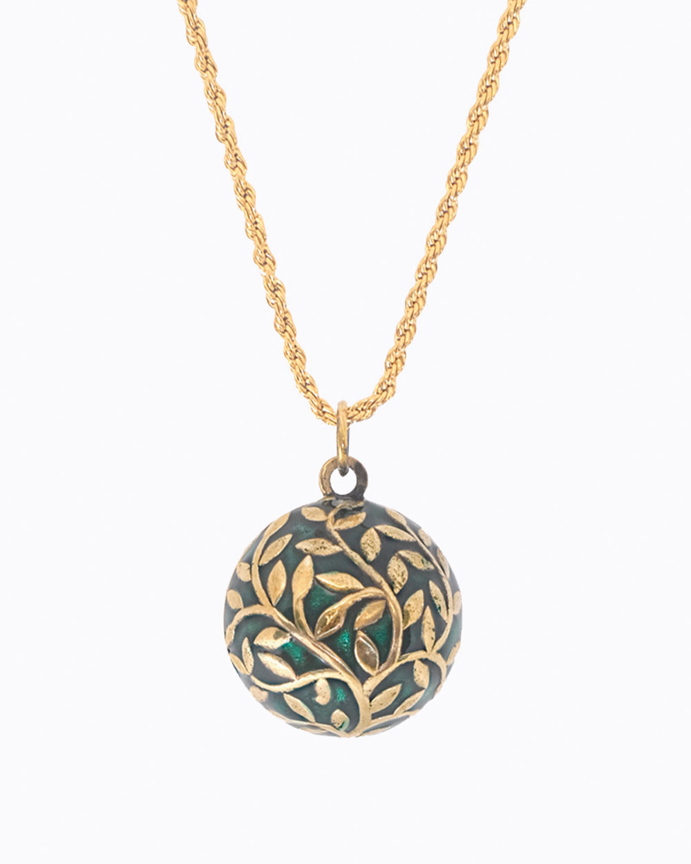 Bola de grossesse Vegetal Coloris Or jaune sur chaine Ilado