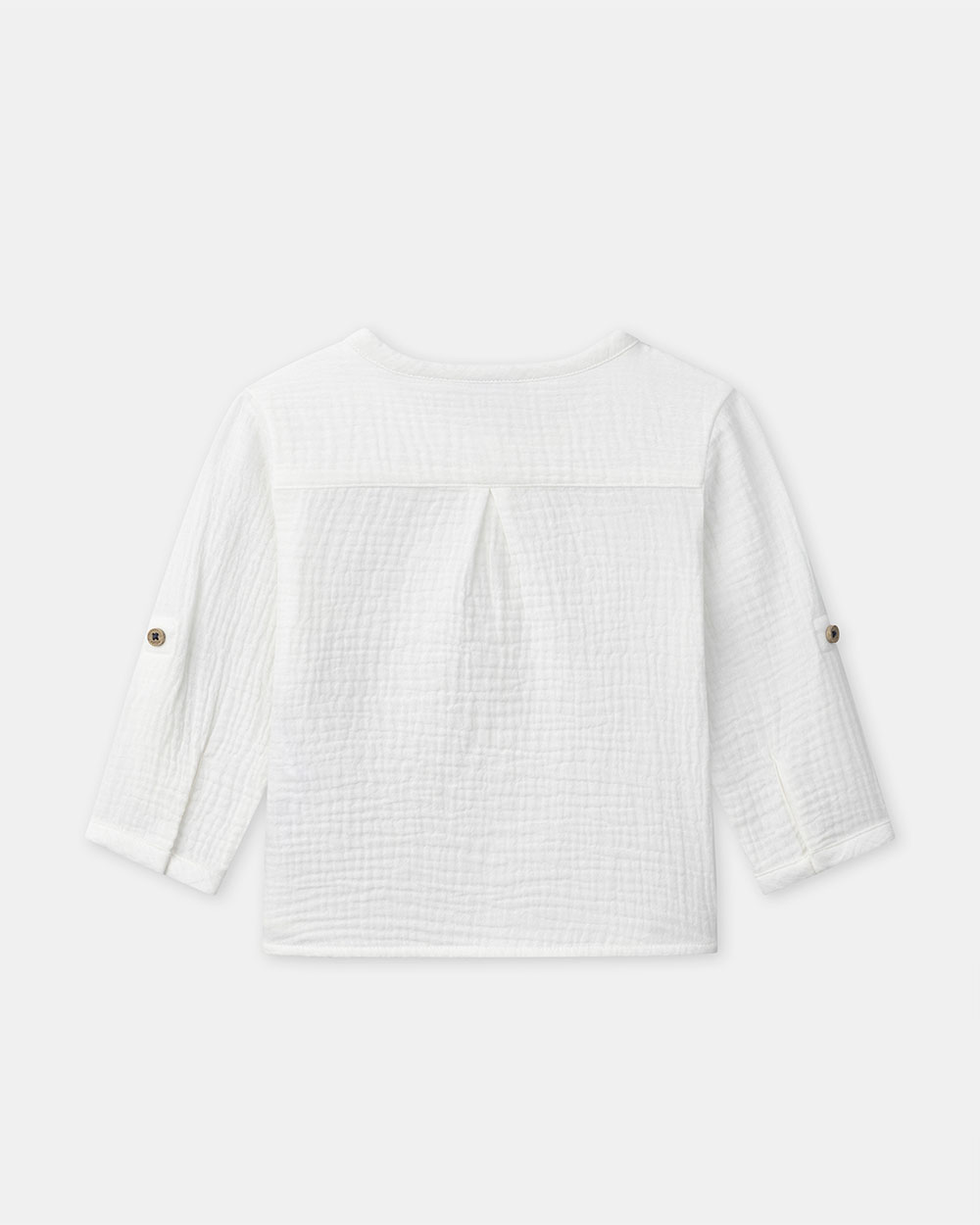 Chemise à manches retroussables Mini baby Coloris écru Sergent Major