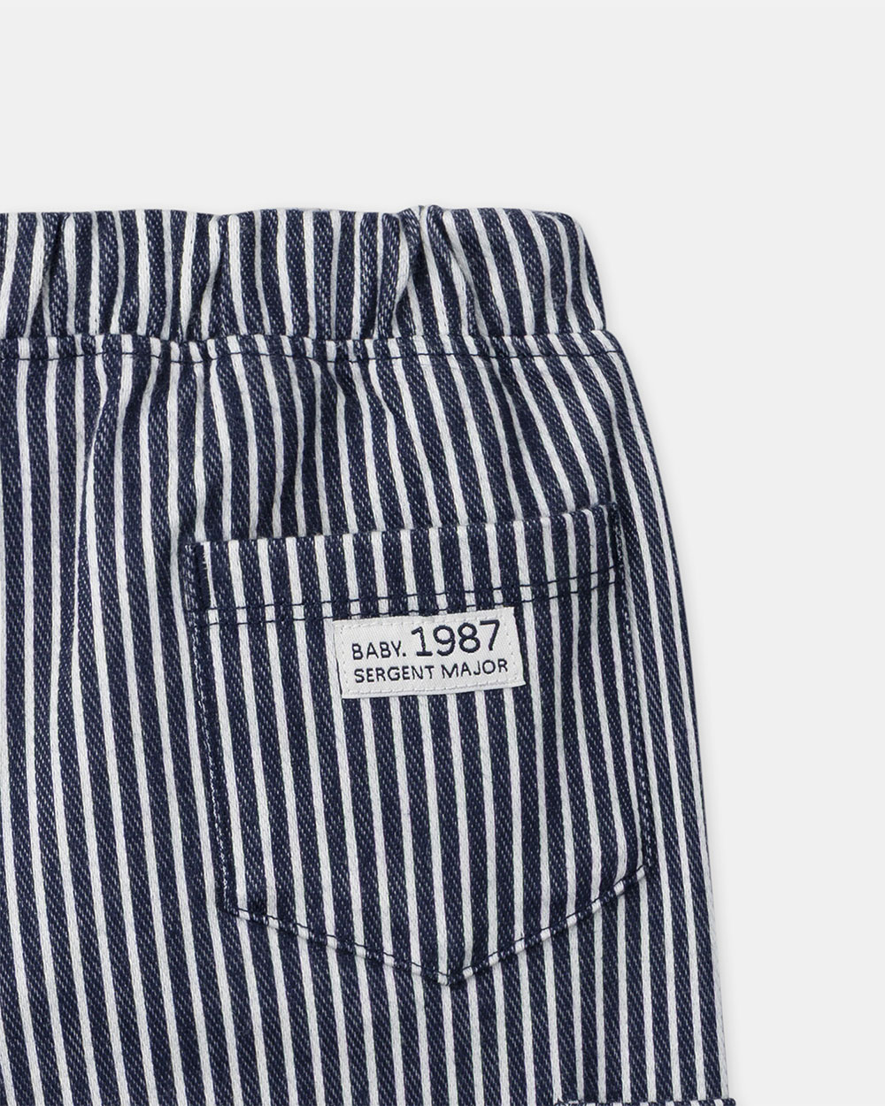 Pantalon à rayures avec cordon Coloris bleu marine Sergent Major