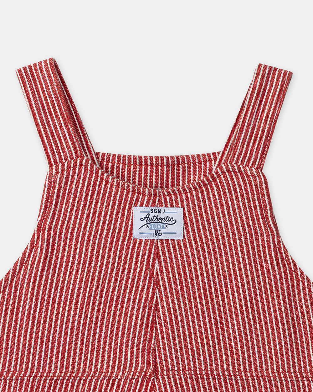 Salopette à rayures avec poches Coloris rouge Sergent Major
