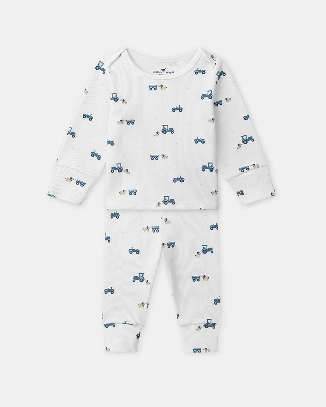 Pyjama évolutif imprimé tracteurs Coloris écru Sergent Major