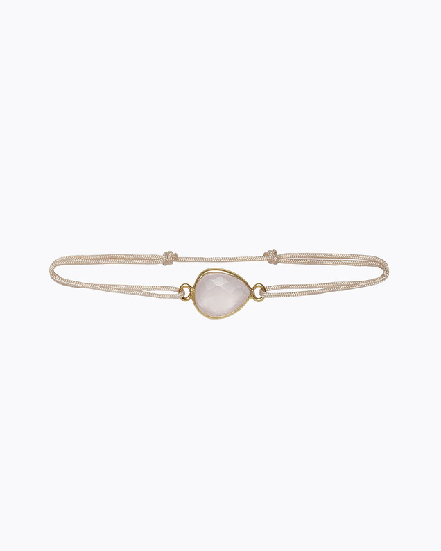 Duo de Bracelets Coeur à Coeur Quartz Rose Mère-fille Ilado