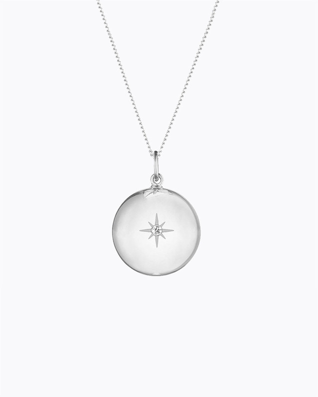 Bola de grossesse Bonne étoile Coloris Argent sur chaine  Ilado