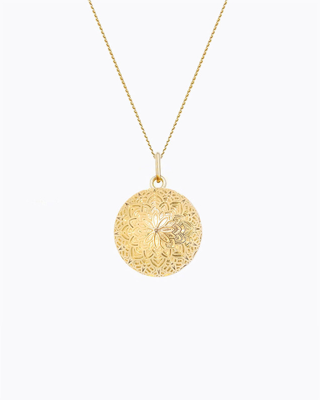 Bola de grossesse Dentelle Coloris Or Jaune sur chaine  Ilado