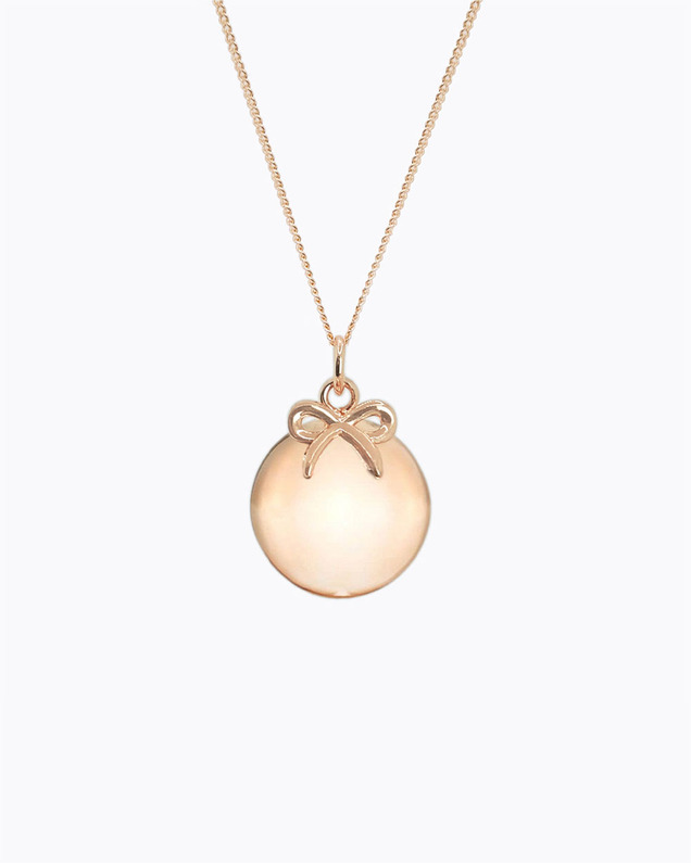 Bola de grossesse Lien Coloris Or rose sur chaine  Ilado