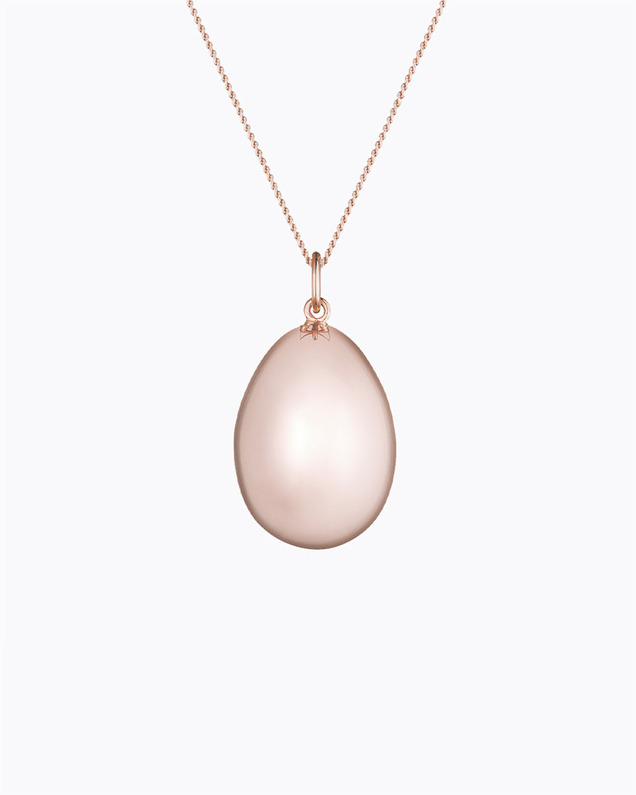 Bola de grossesse Ova Coloris Or rose sur chaine  Ilado