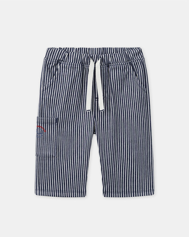 Pantalon à rayures avec cordon Coloris bleu marine Sergent Major