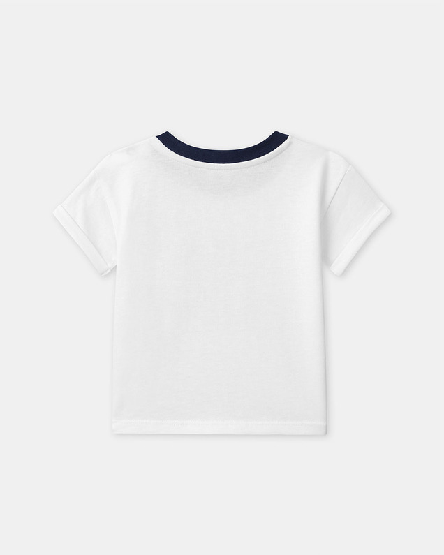 T-shirt manches courtes à motif tennis Coloris écru Sergent Major