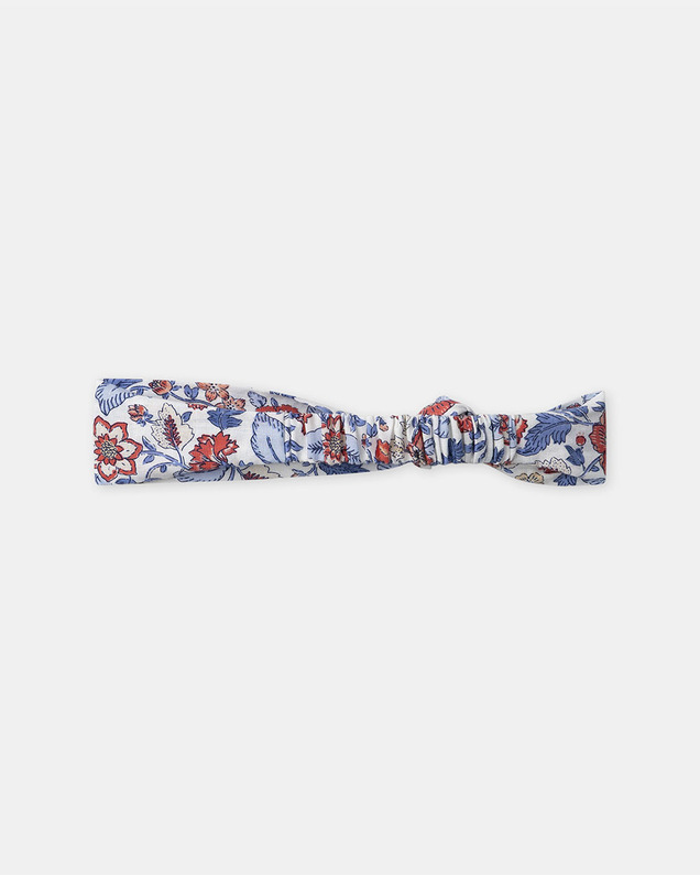 Bandeau cheveux imprimé fleuri Coloris bleu Sergent Major
