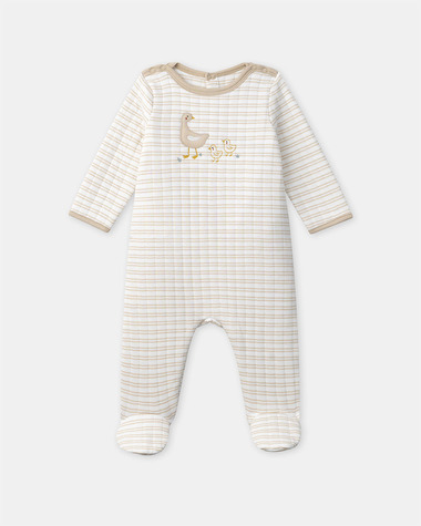 Grenouill&egrave;re &agrave; broderies oies Coloris beige  Sergent Major