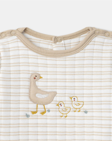 Grenouill&egrave;re &agrave; broderies oies Coloris beige  Sergent Major