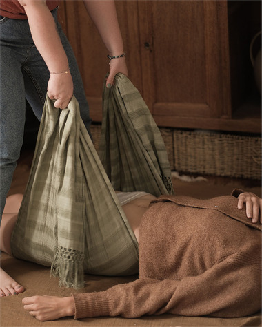 Ch&acirc;le Rebozo Couleur Argile  Ilado