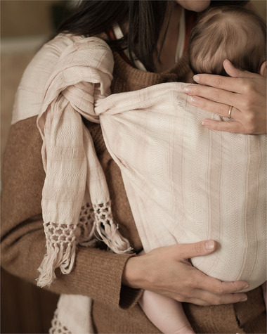 Ch&acirc;le Rebozo Couleur Rose poudr&eacute;  Ilado