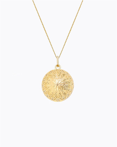 Bola de grossesse Dentelle Coloris Or Jaune sur chaine  Ilado