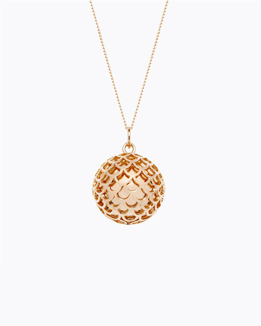 Bola de grossesse Source Coloris Or rose sur chaine  Ilado