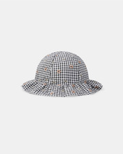 Chapeau vichy broderies fleuries Coloris gris  Sergent Major