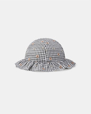 Chapeau vichy broderies fleuries Coloris gris  Sergent Major
