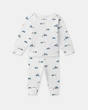 Pyjama évolutif imprimé tracteurs Coloris écru Sergent Major