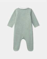 Grenouillère à col patch chien Coloris vert Sergent Major