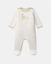 Grenouillère à broderies oies Coloris beige Sergent Major