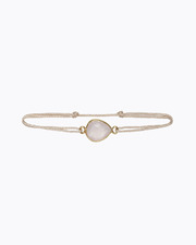 Duo de Bracelets Coeur à Coeur Quartz Rose Mère-fille Ilado