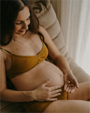 Bola de grossesse Harmony Coloris Or jaune sur chaine Ilado