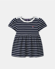 Robe manches courtes à rayures Coloris bleu marine Sergent Major