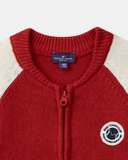 Gilet zippé bicolore Coloris rouge Sergent Major