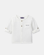 Chemise à manches retroussables Mini baby Coloris écru Sergent Major