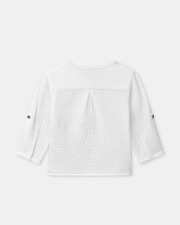 Chemise à manches retroussables Mini baby Coloris écru Sergent Major