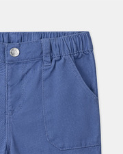 Pantalon en twill retroussable Coloris bleu Sergent Major
