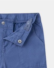 Pantalon en twill retroussable Coloris bleu Sergent Major