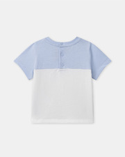 T-shirt bicolore avec poche Coloris bleu Sergent Major