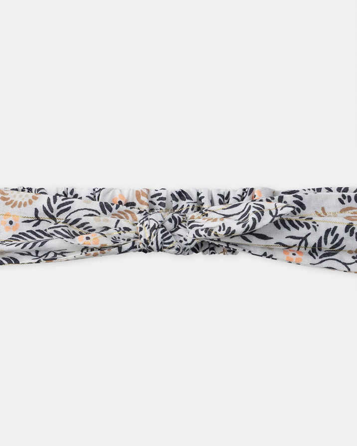 Bandeau cheveux imprimé fleuri Coloris gris foncé Sergent Major