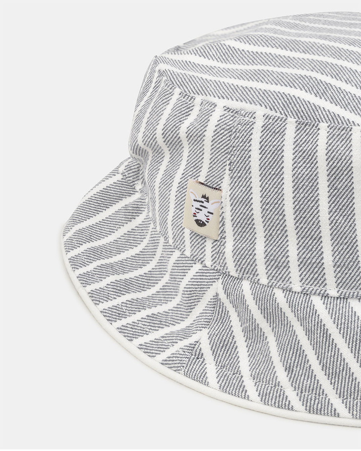 Chapeau à rayures patch zébre Coloris gris Sergent Major