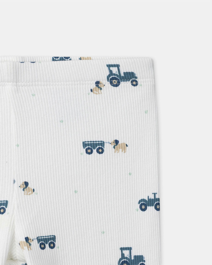 Pyjama évolutif imprimé tracteurs Coloris écru Sergent Major