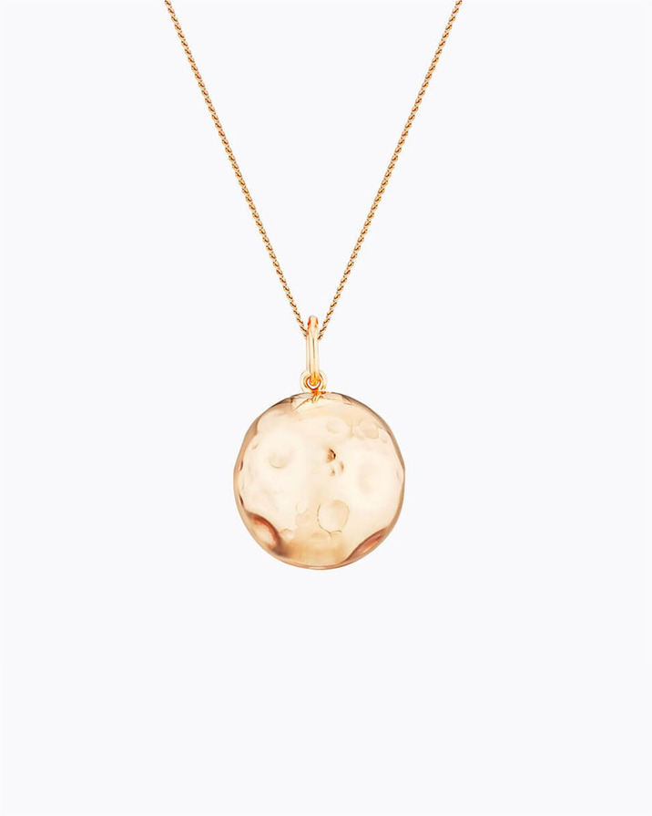 Bola de grossesse Moon Coloris Or rose sur chaine Ilado