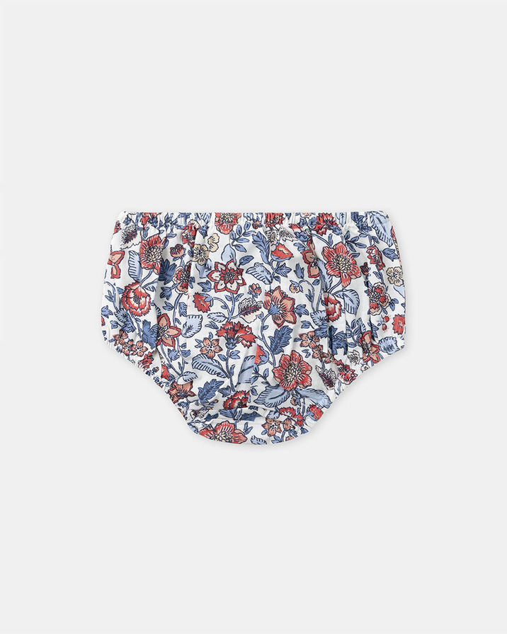Robe smockée imprimé fleuri Coloris bleu Sergent Major