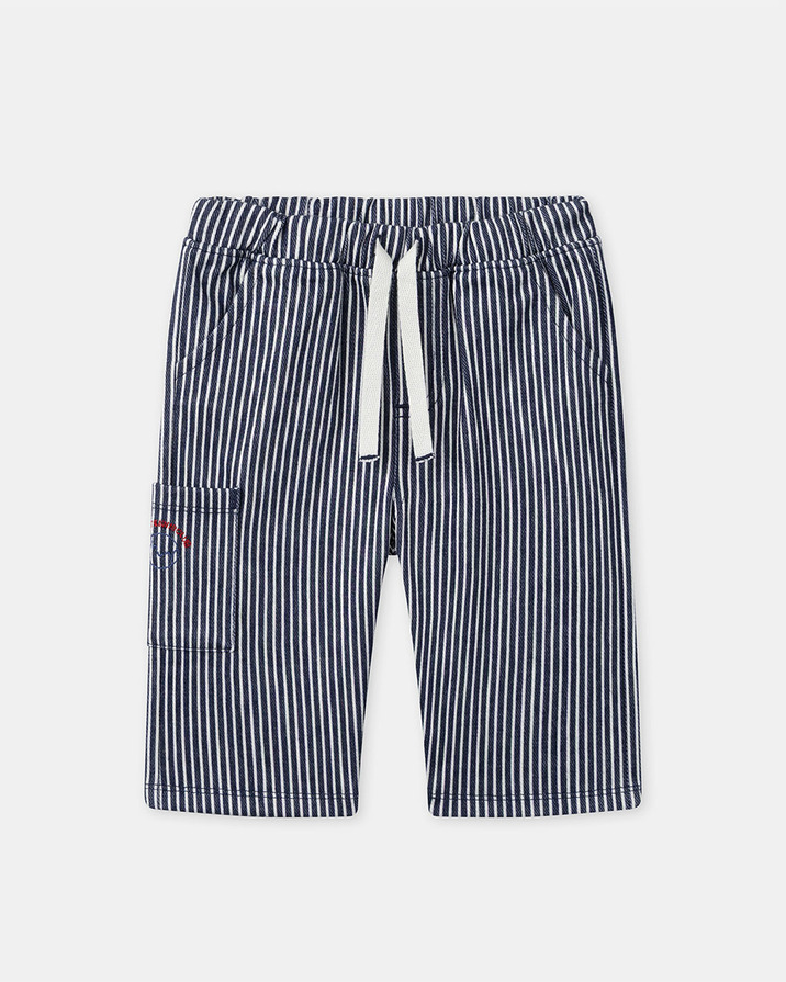Pantalon à rayures avec cordon Coloris bleu marine Sergent Major