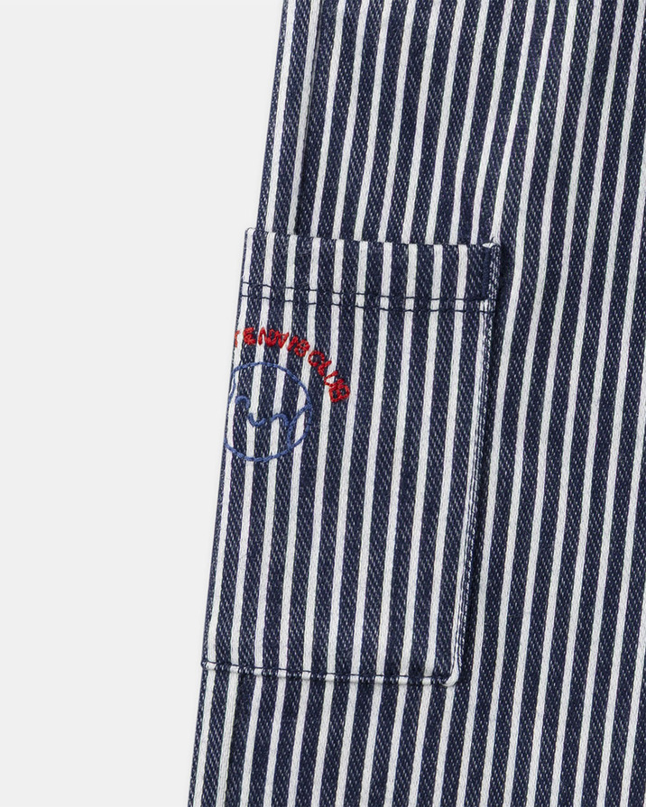 Pantalon à rayures avec cordon Coloris bleu marine Sergent Major