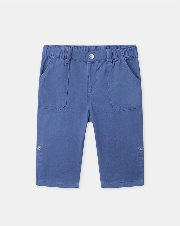 Pantalon en twill retroussable Coloris bleu Sergent Major