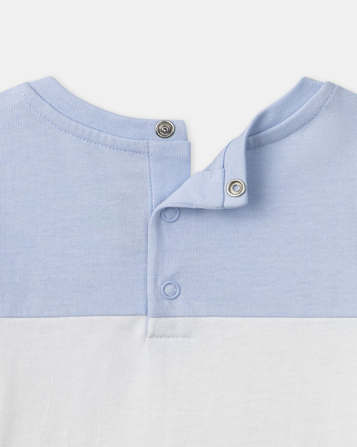 T-shirt bicolore avec poche Coloris bleu Sergent Major