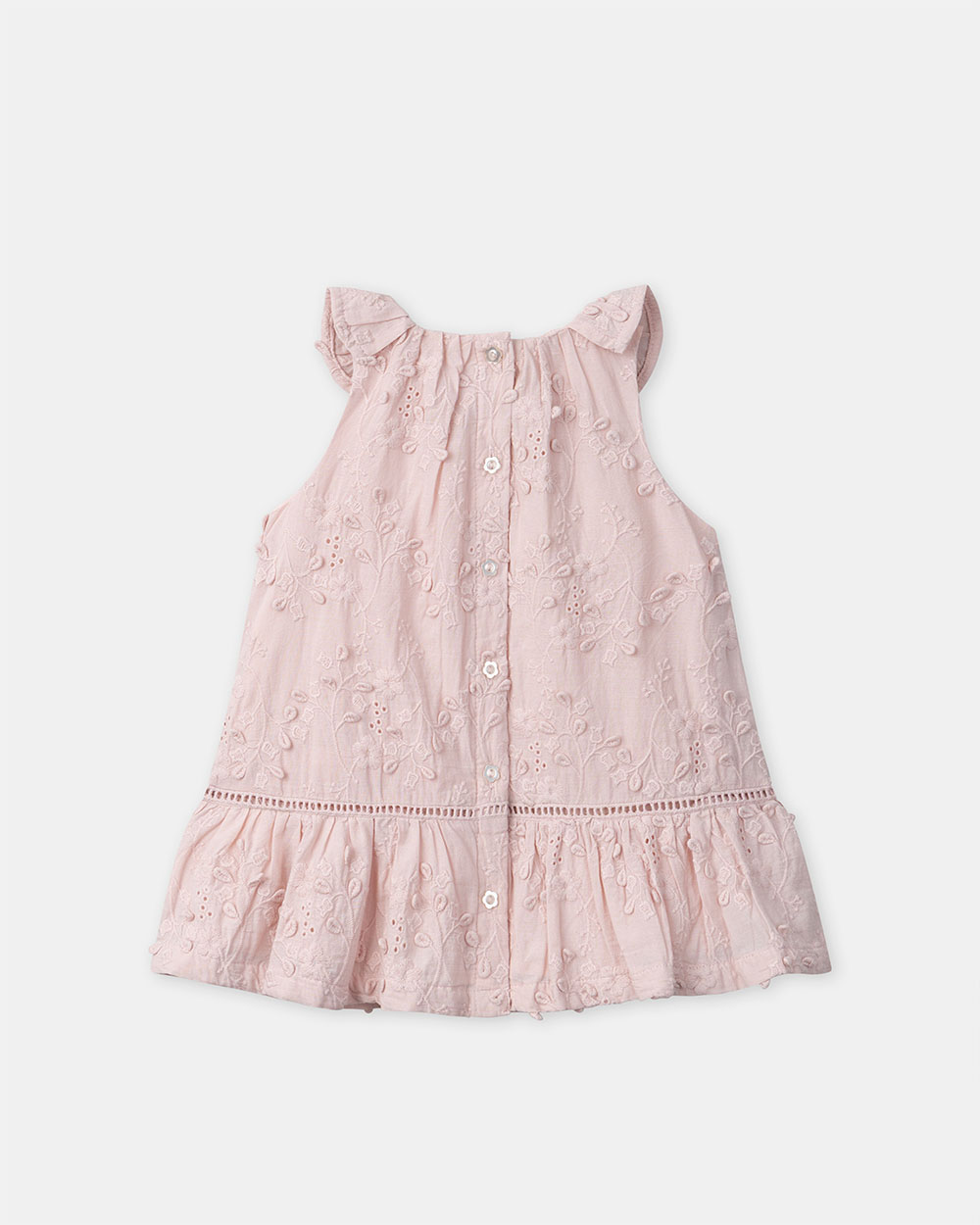 Robe à broderies florales Coloris rose Sergent Major