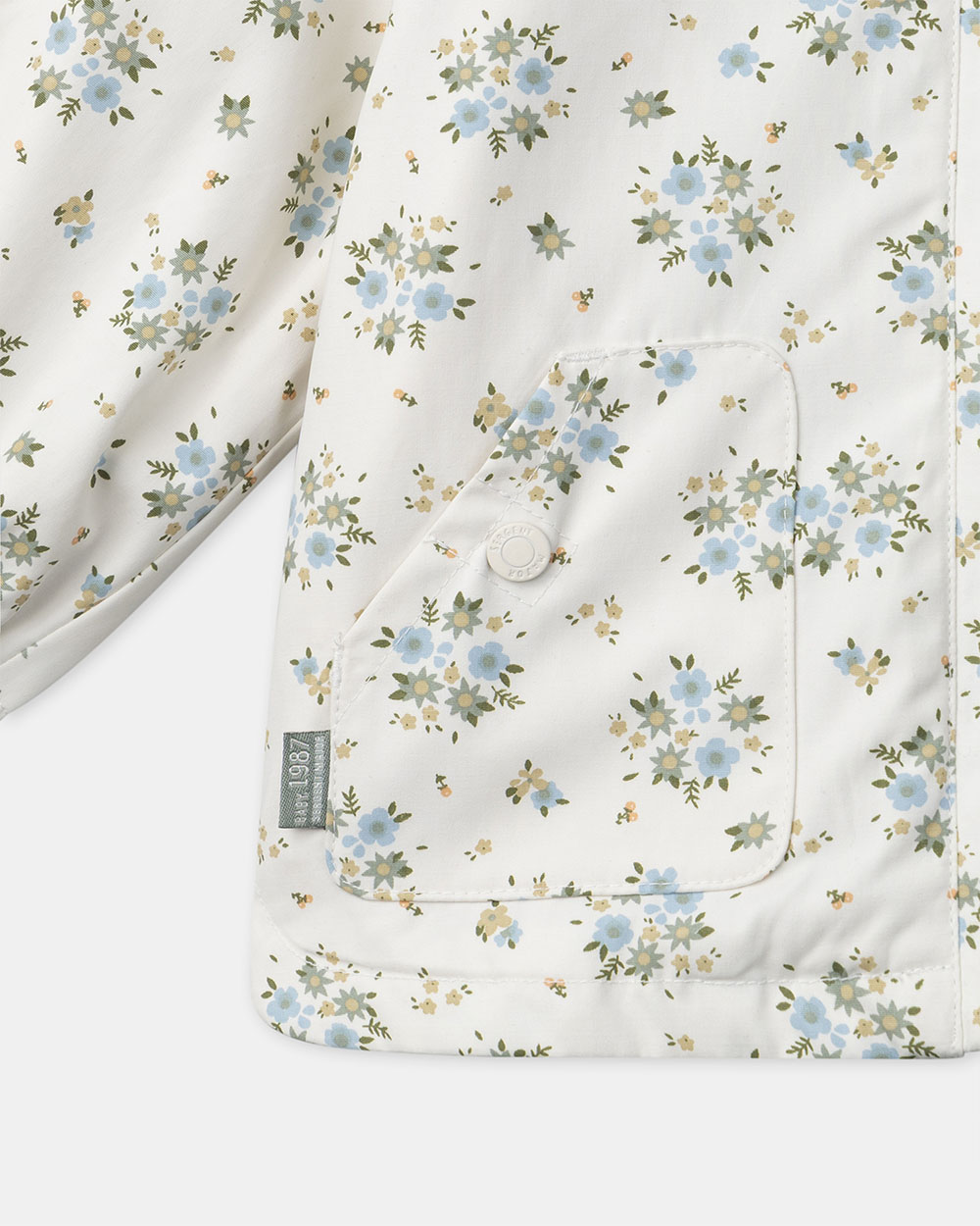 Imperm&eacute;able 3-en-1 imprim&eacute; fleuri Coloris &eacute;cru  Sergent Major