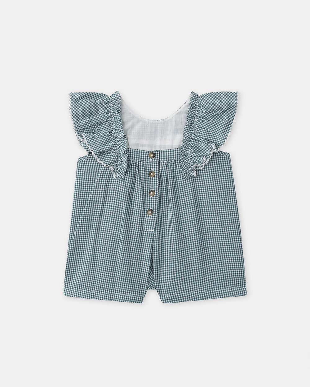 Combishort fantaisie en vichy Coloris bleu Sergent Major
